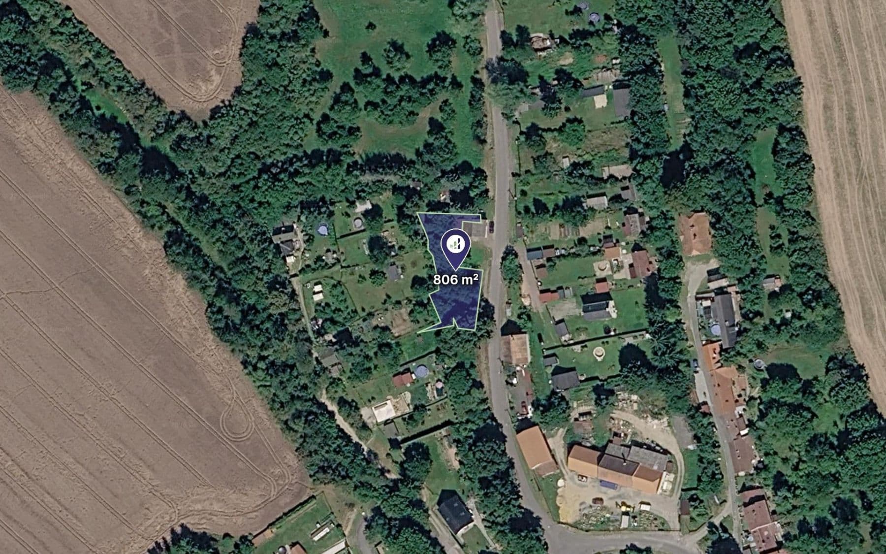 plot for sale, 806 m², Dubá, Liberecký Region plot for sale, 806 m², Dubá, Liberecký Region