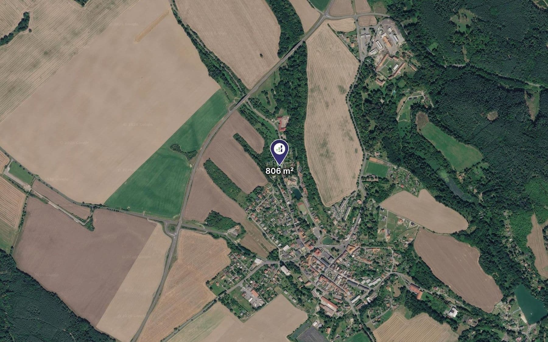 plot for sale, 806 m², Dubá, Liberecký Region plot for sale, 806 m², Dubá, Liberecký Region