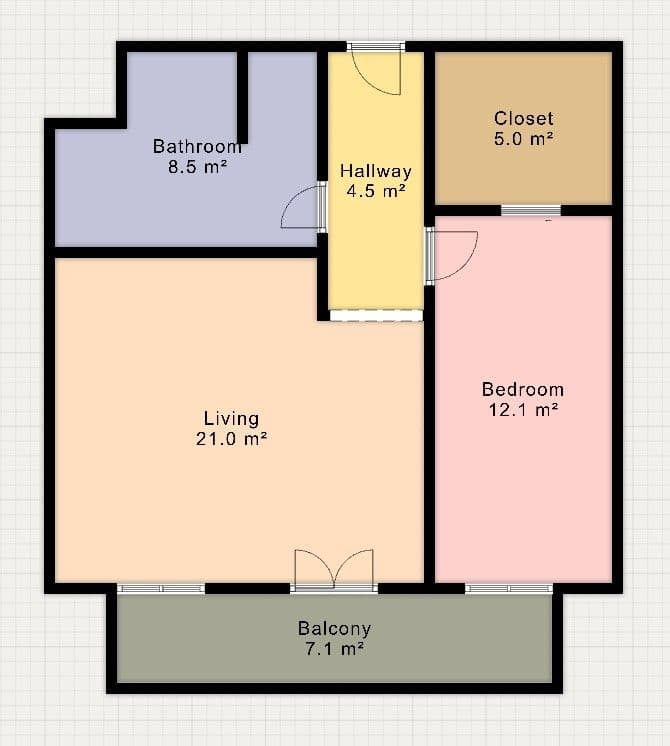 1 bedroom with open-plan kitchen flat to rent, 51 m², Žitná, Plzeň, Plzeňský Region 1 bedroom with open-plan kitchen flat to rent, 51 m², Žitná, Plzeň, Plzeňský Region