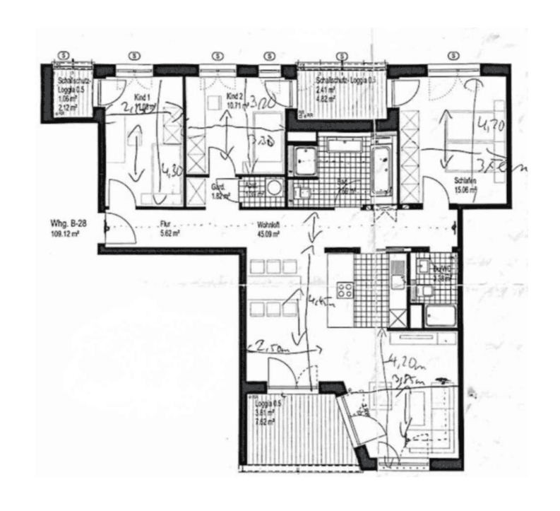 4 bedroom flat to rent, 108 m², Zimmererstr. 16, Augsburg, Bavaria 4 bedroom flat to rent, 108 m², Zimmererstr. 16, Augsburg, Bavaria