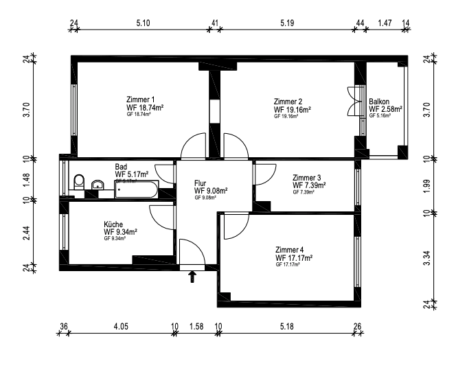2 bedroom with open-plan kitchen flat for sale, 91 m², Berlin, Berlin 2 bedroom with open-plan kitchen flat for sale, 91 m², Berlin, Berlin