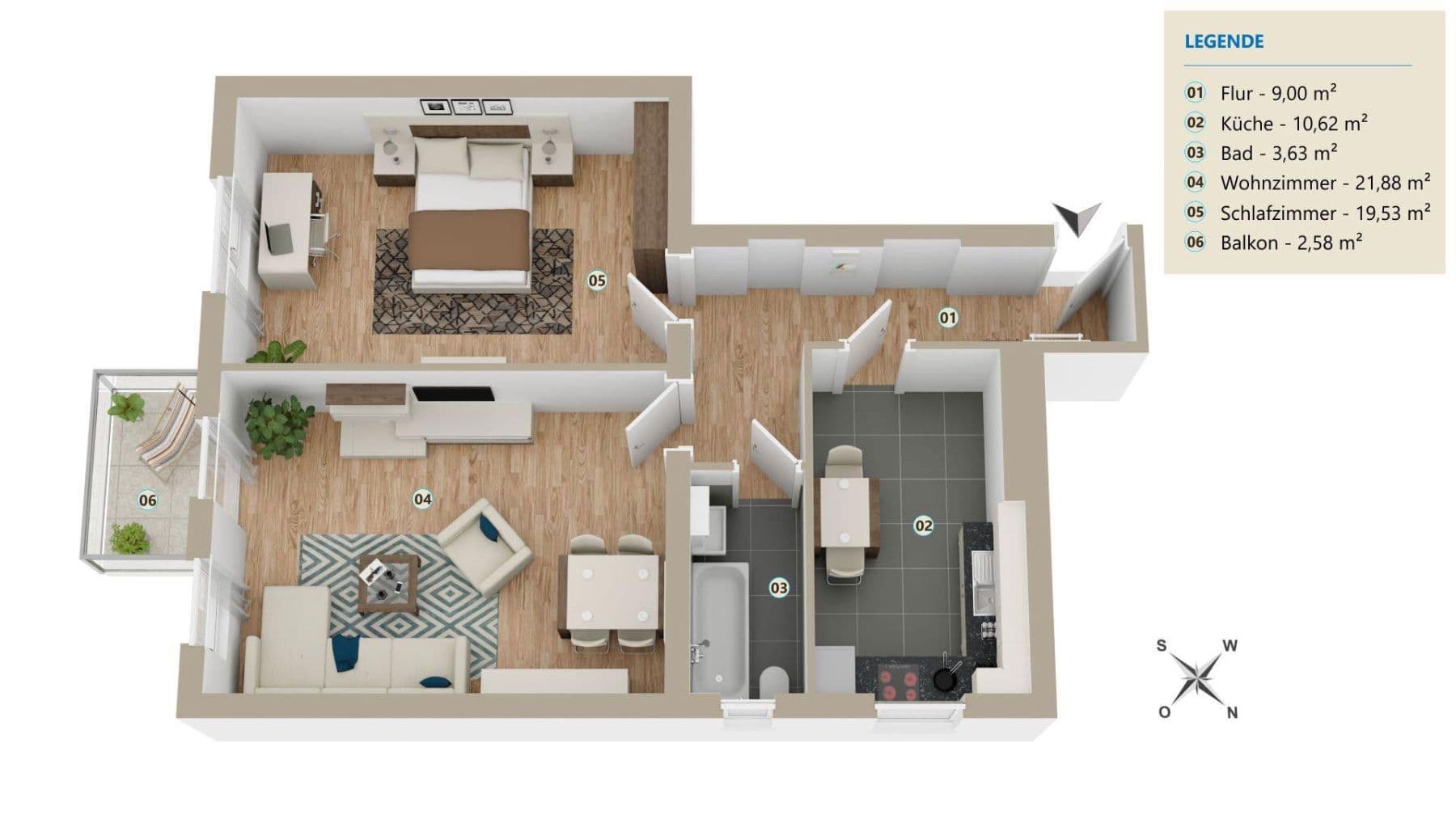 2 bedroom flat for sale, 66 m², Unter den Eichen 54, Berlin, Berlin 2 bedroom flat for sale, 66 m², Unter den Eichen 54, Berlin, Berlin