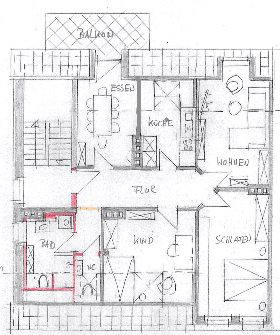 4 bedroom flat to rent, 99 m², Jahnstr. 7, Osnabrück, Lower Saxony 4 bedroom flat to rent, 99 m², Jahnstr. 7, Osnabrück, Lower Saxony