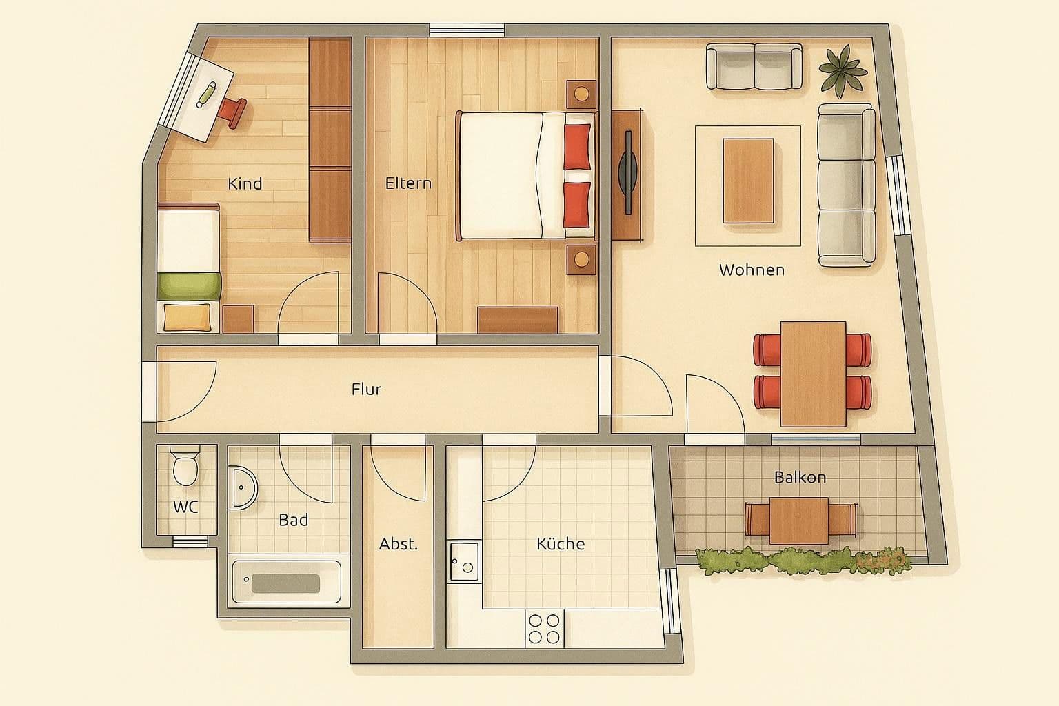 3 bedroom flat for sale, 88 m², Schweinfurt, Bavaria 3 bedroom flat for sale, 88 m², Schweinfurt, Bavaria