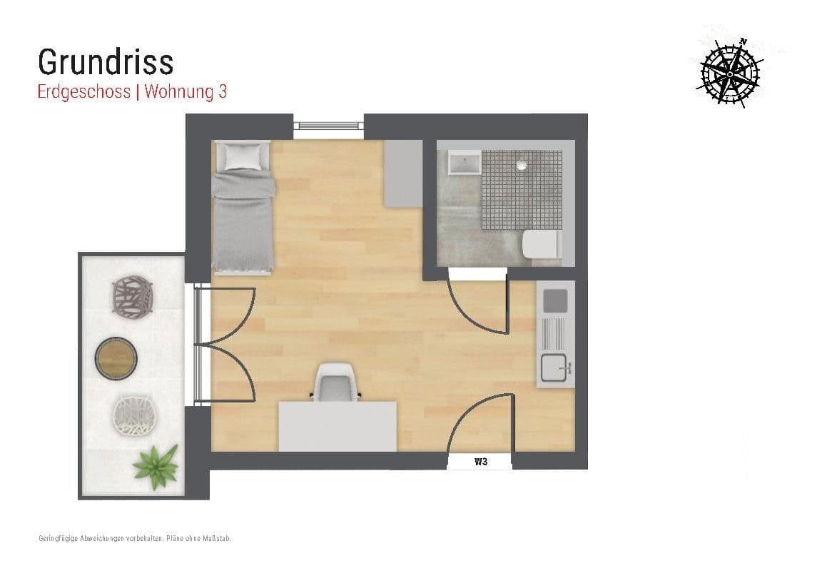 1 bedroom flat to rent, 27 m², Rebhuhnstr. 11, Augsburg, Bavaria 1 bedroom flat to rent, 27 m², Rebhuhnstr. 11, Augsburg, Bavaria