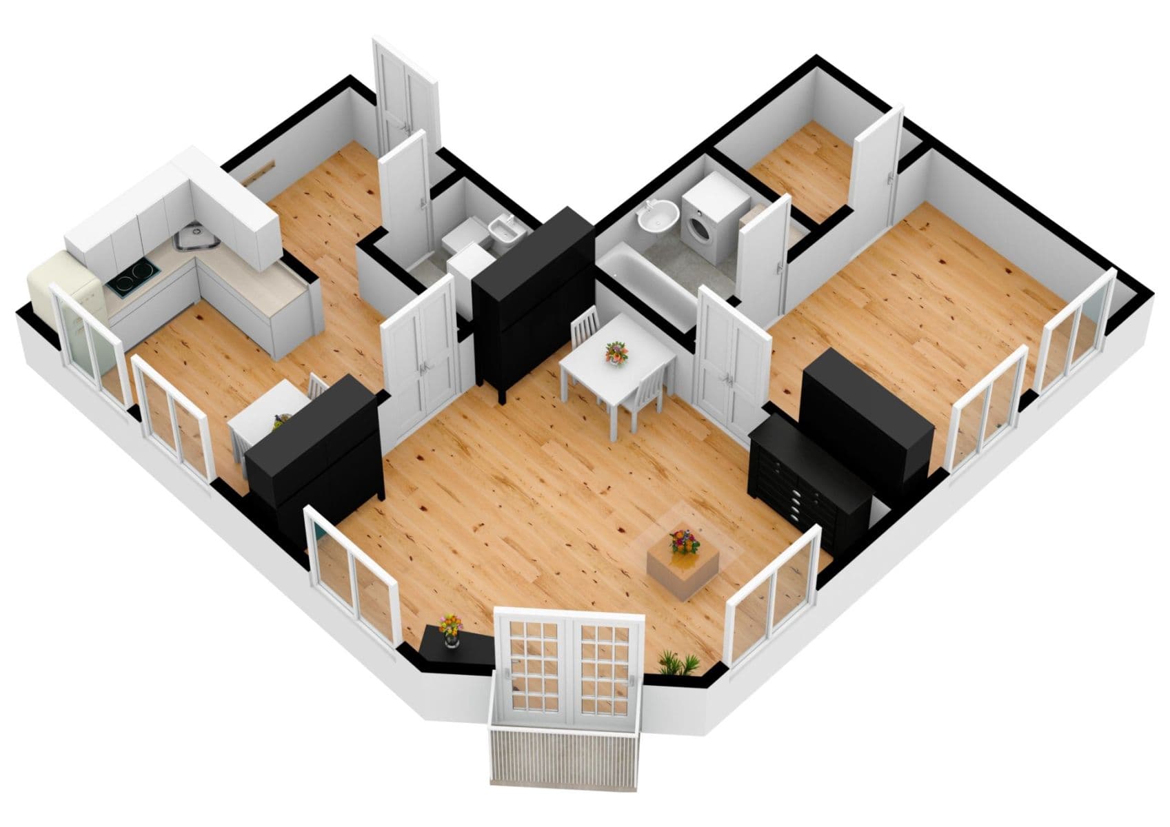 2 bedroom flat to rent, 67 m², Roháčova, Prague, Prague 2 bedroom flat to rent, 67 m², Roháčova, Prague, Prague