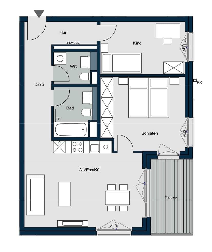 3 bedroom flat to rent, 70 m², Bietigheim, Baden-Württemberg 3 bedroom flat to rent, 70 m², Bietigheim, Baden-Württemberg