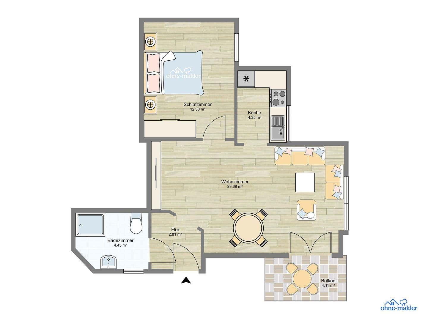 2 bedroom flat to rent, 51 m², Alte Bahnhofstr. 22, Neustadt an der Aisch, Bavaria 2 bedroom flat to rent, 51 m², Alte Bahnhofstr. 22, Neustadt an der Aisch, Bavaria