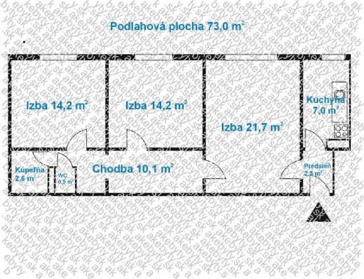 3 bedroom flat for sale, 73 m², Haburská, Ružinov, Bratislavský Region 3 bedroom flat for sale, 73 m², Haburská, Ružinov, Bratislavský Region