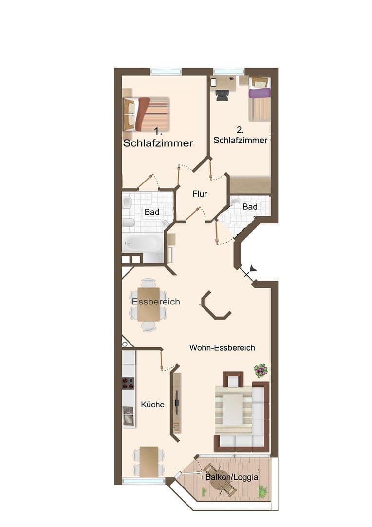 3 bedroom flat to rent, 91 m², Herderweg 1A, Wesel, North Rhine-Westphalia 3 bedroom flat to rent, 91 m², Herderweg 1A, Wesel, North Rhine-Westphalia