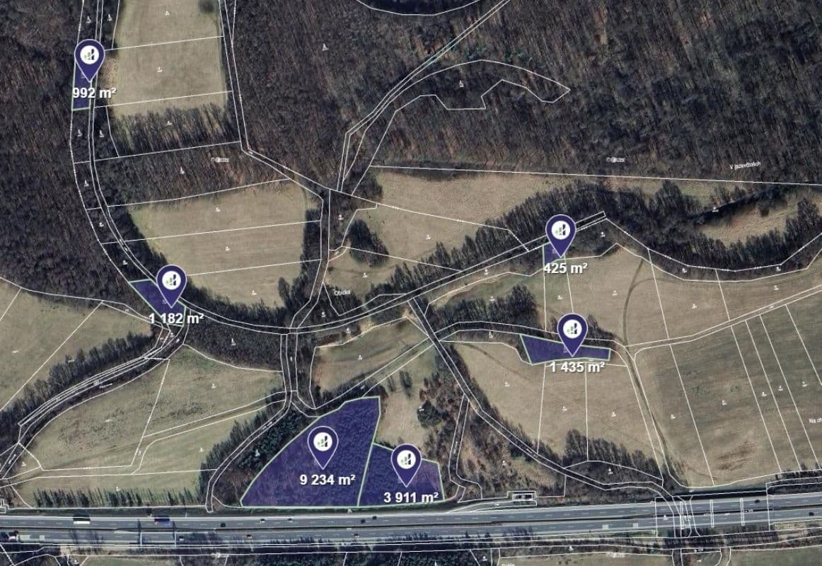 plot for sale, 85,678 m², Oseček, Středočeský Region plot for sale, 85,678 m², Oseček, Středočeský Region