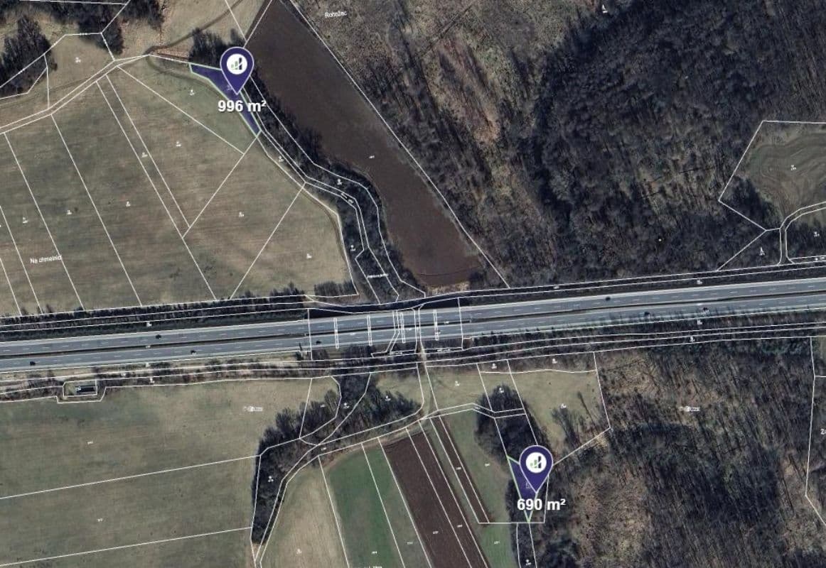 plot for sale, 85,678 m², Oseček, Středočeský Region plot for sale, 85,678 m², Oseček, Středočeský Region