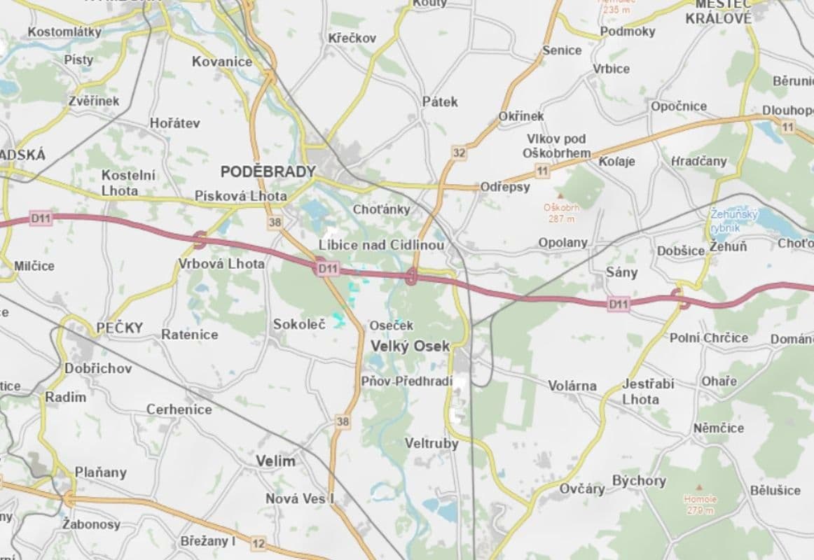 plot for sale, 85,678 m², Oseček, Středočeský Region plot for sale, 85,678 m², Oseček, Středočeský Region