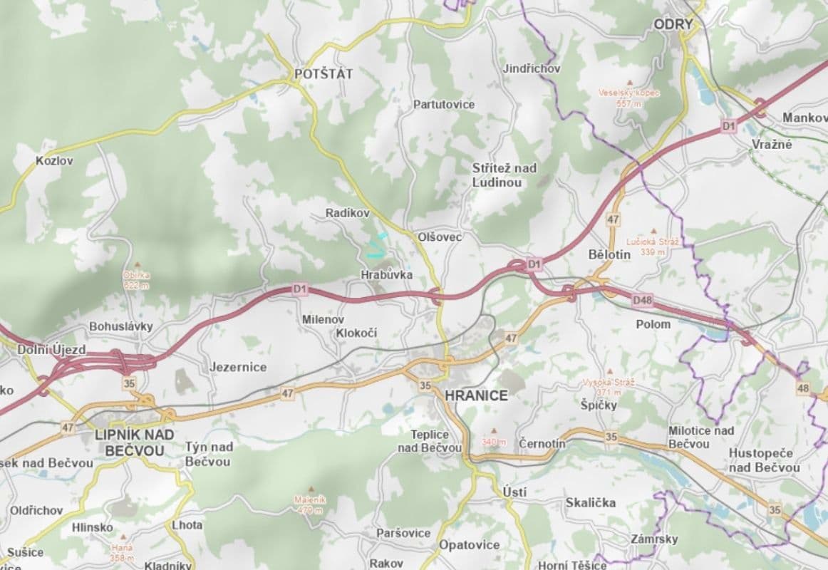 plot for sale, 77,991 m², Hranice, Olomoucký Region plot for sale, 77,991 m², Hranice, Olomoucký Region