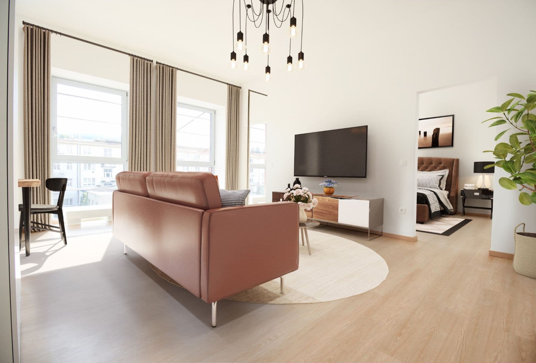 1 bedroom with open-plan kitchen flat to rent, 61 m², Lorencova, Zlín, Zlínský Region 1 bedroom with open-plan kitchen flat to rent, 61 m², Lorencova, Zlín, Zlínský Region