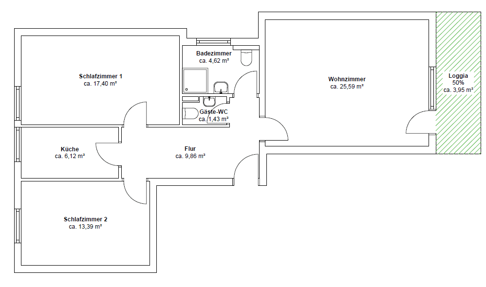 3 bedroom flat to rent, 82 m², Spandauer Straße 2, Regensburg, Bavaria 3 bedroom flat to rent, 82 m², Spandauer Straße 2, Regensburg, Bavaria