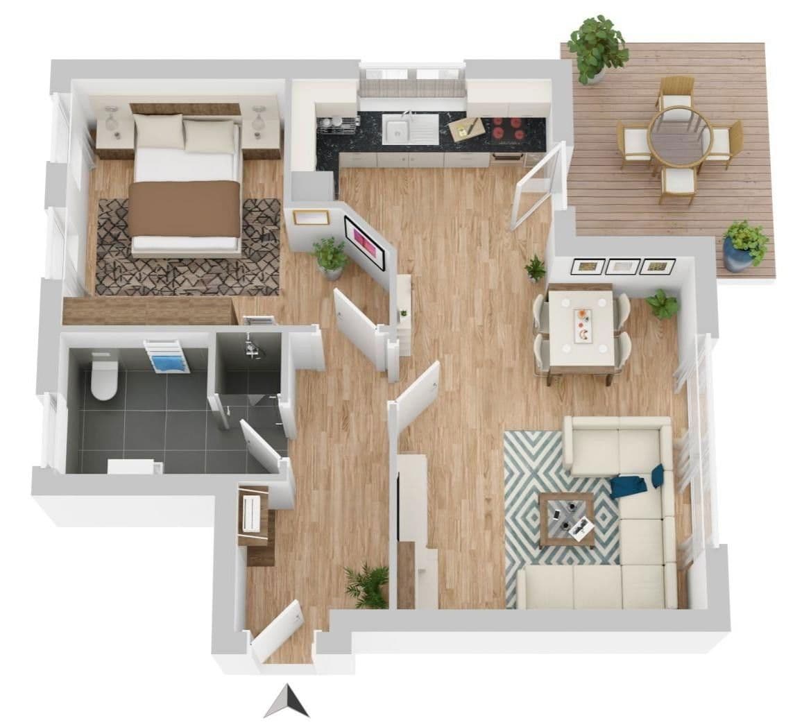 2 bedroom flat to rent, 63 m², Berliner Straße 32, Nordhorn, Lower Saxony 2 bedroom flat to rent, 63 m², Berliner Straße 32, Nordhorn, Lower Saxony