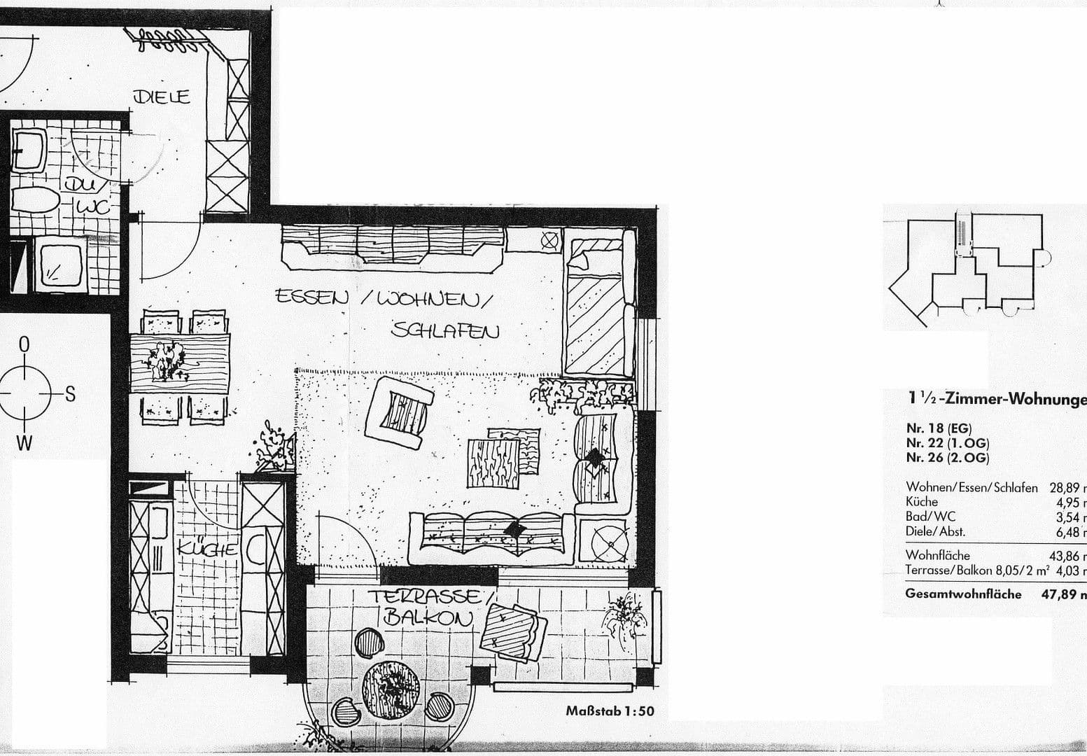 Studio flat to rent, 48 m², Werderstraße 168, Heilbronn, Baden-Württemberg Studio flat to rent, 48 m², Werderstraße 168, Heilbronn, Baden-Württemberg