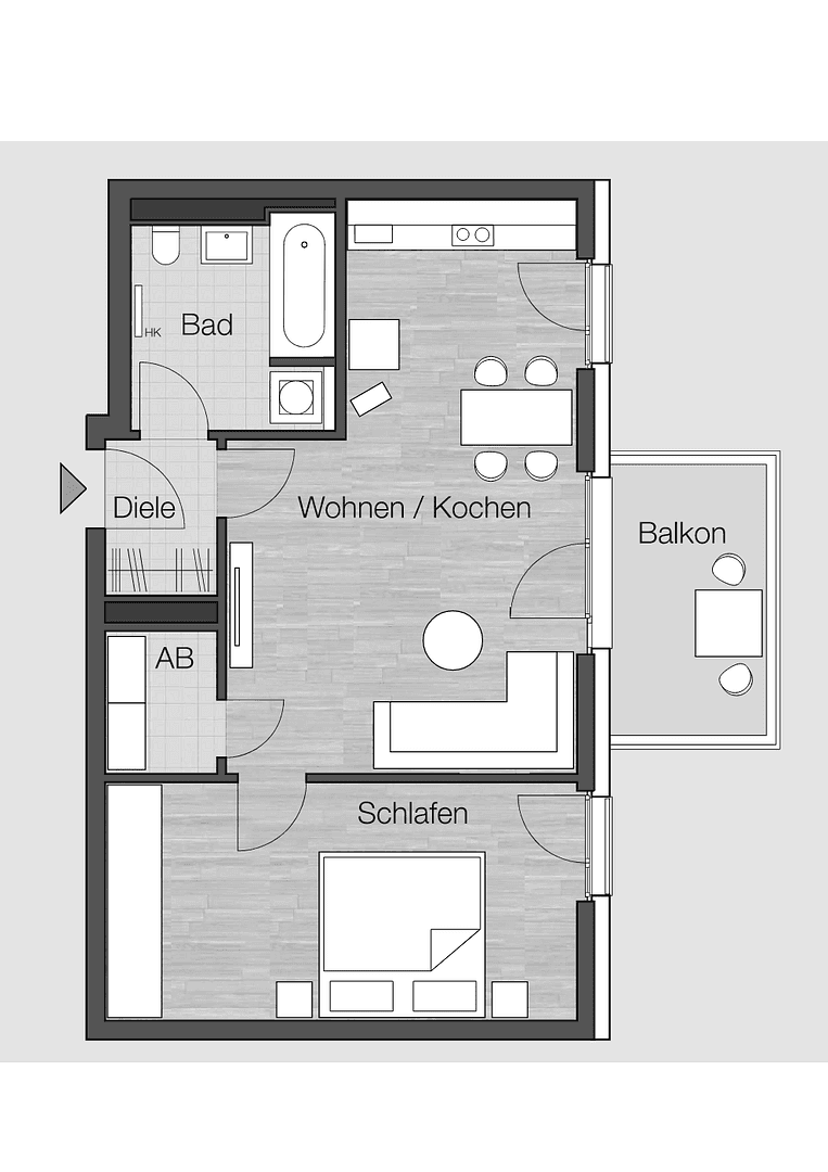 2 bedroom flat to rent, 53 m², Paul-Heyse-Str 31a, München, Bavaria 2 bedroom flat to rent, 53 m², Paul-Heyse-Str 31a, München, Bavaria
