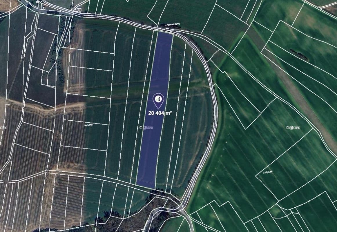 plot for sale, 20,404 m², Hudlice, Středočeský Region plot for sale, 20,404 m², Hudlice, Středočeský Region