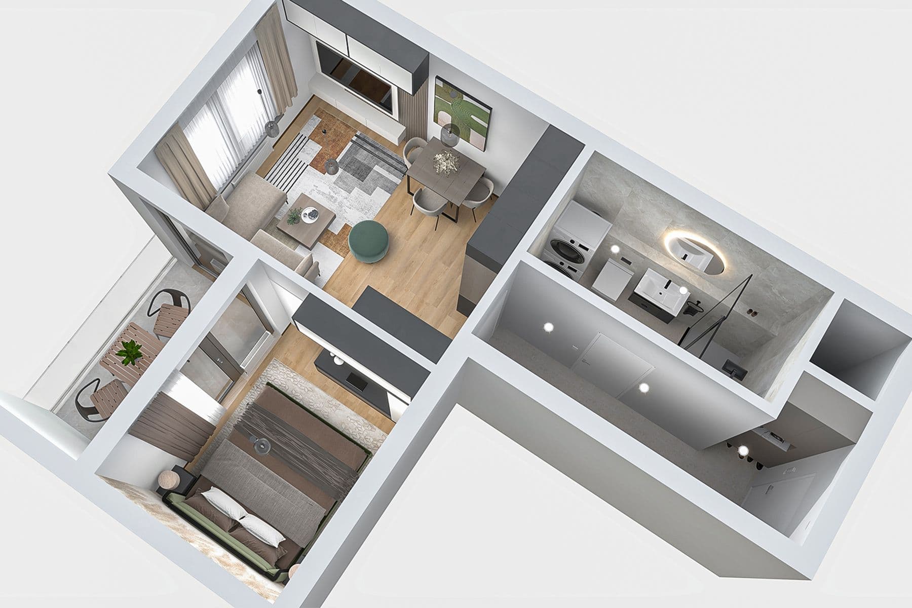 1 bedroom with open-plan kitchen flat for sale, 30 m², Pod Harfou, Prague, Prague 1 bedroom with open-plan kitchen flat for sale, 30 m², Pod Harfou, Prague, Prague