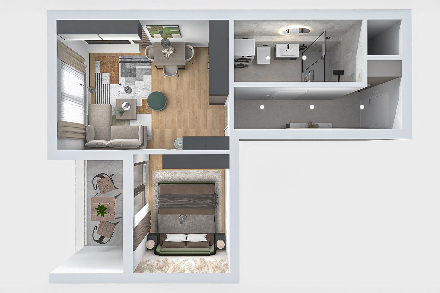 1 bedroom with open-plan kitchen flat for sale, 30 m², Pod Harfou, Prague, Prague 1 bedroom with open-plan kitchen flat for sale, 30 m², Pod Harfou, Prague, Prague