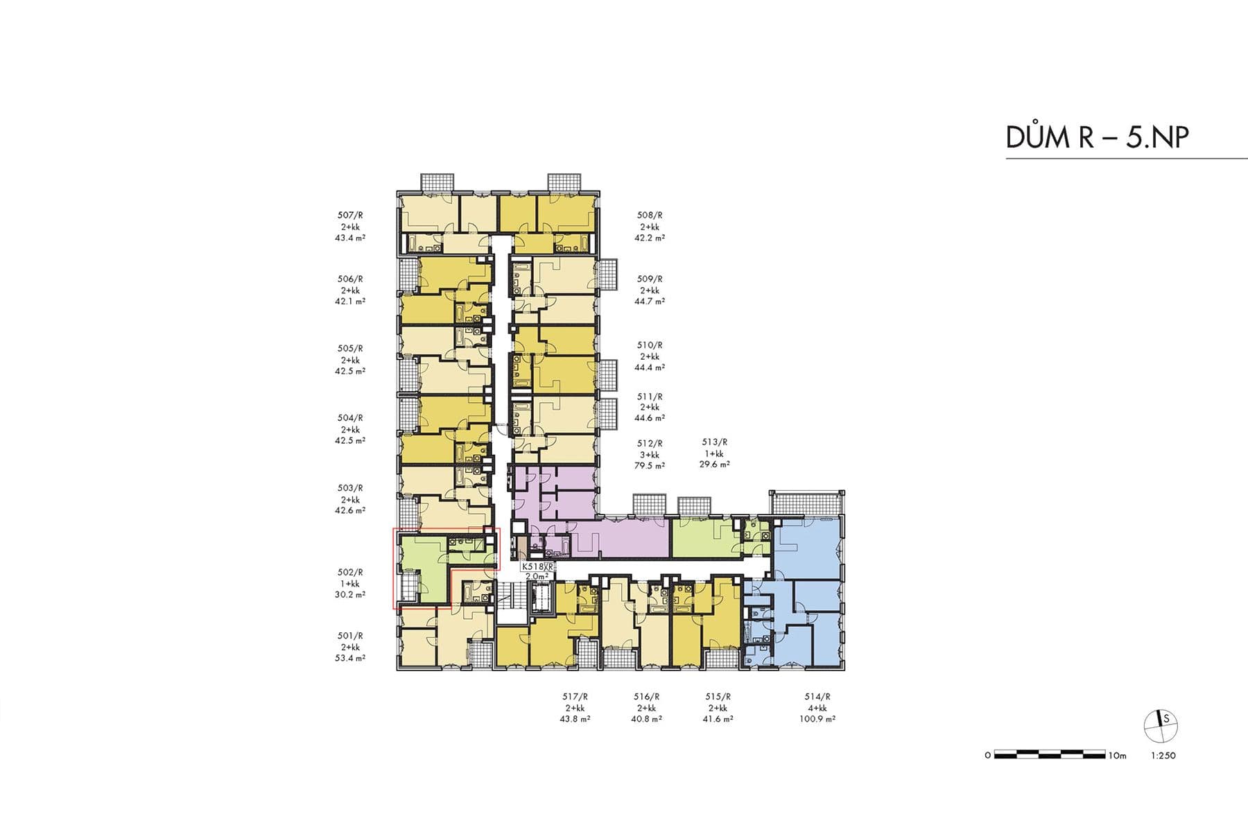 1 bedroom with open-plan kitchen flat for sale, 30 m², Pod Harfou, Prague, Prague 1 bedroom with open-plan kitchen flat for sale, 30 m², Pod Harfou, Prague, Prague