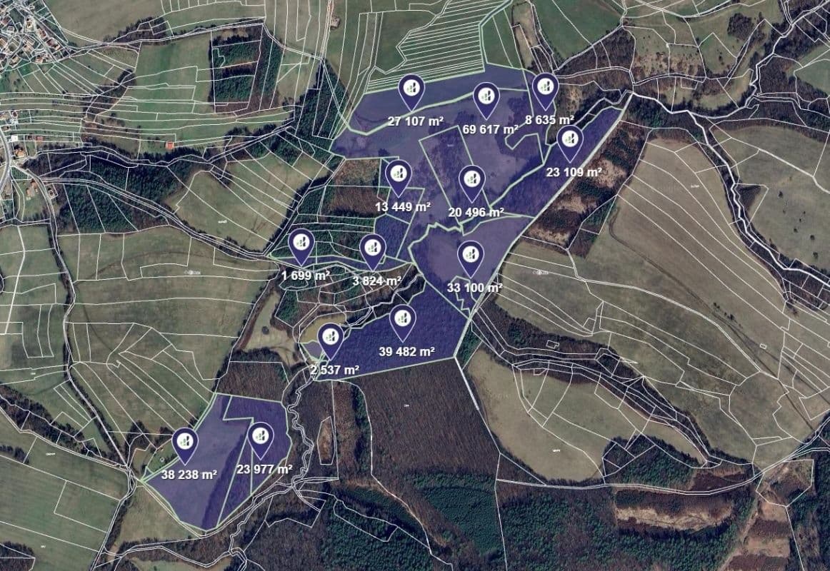 plot for sale, 1,903 m², Luhačovice, Zlínský Region plot for sale, 1,903 m², Luhačovice, Zlínský Region