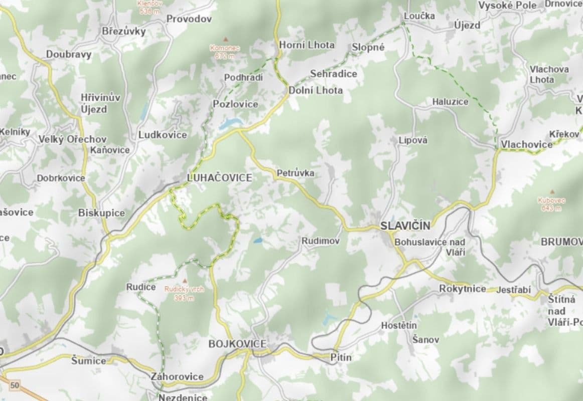 plot for sale, 1,903 m², Luhačovice, Zlínský Region plot for sale, 1,903 m², Luhačovice, Zlínský Region