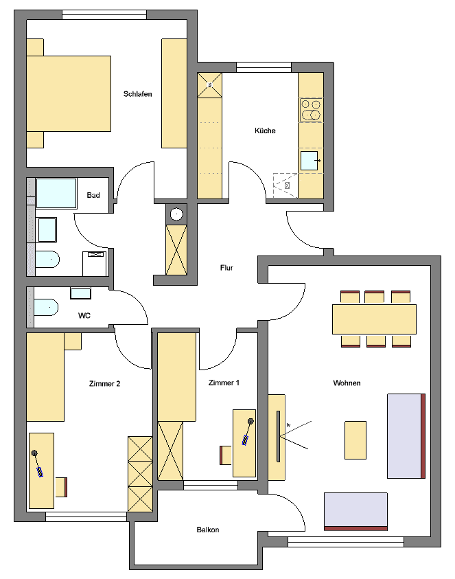 4 bedroom flat to rent, 88 m², Sauerweinstr. 8-12, Darmstadt, Hesse 4 bedroom flat to rent, 88 m², Sauerweinstr. 8-12, Darmstadt, Hesse