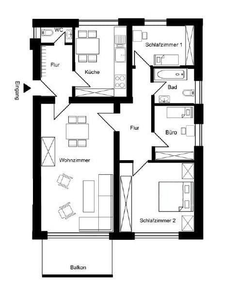 4 bedroom flat for sale, 78 m², Lange Str. 59, Nordhorn, Lower Saxony 4 bedroom flat for sale, 78 m², Lange Str. 59, Nordhorn, Lower Saxony
