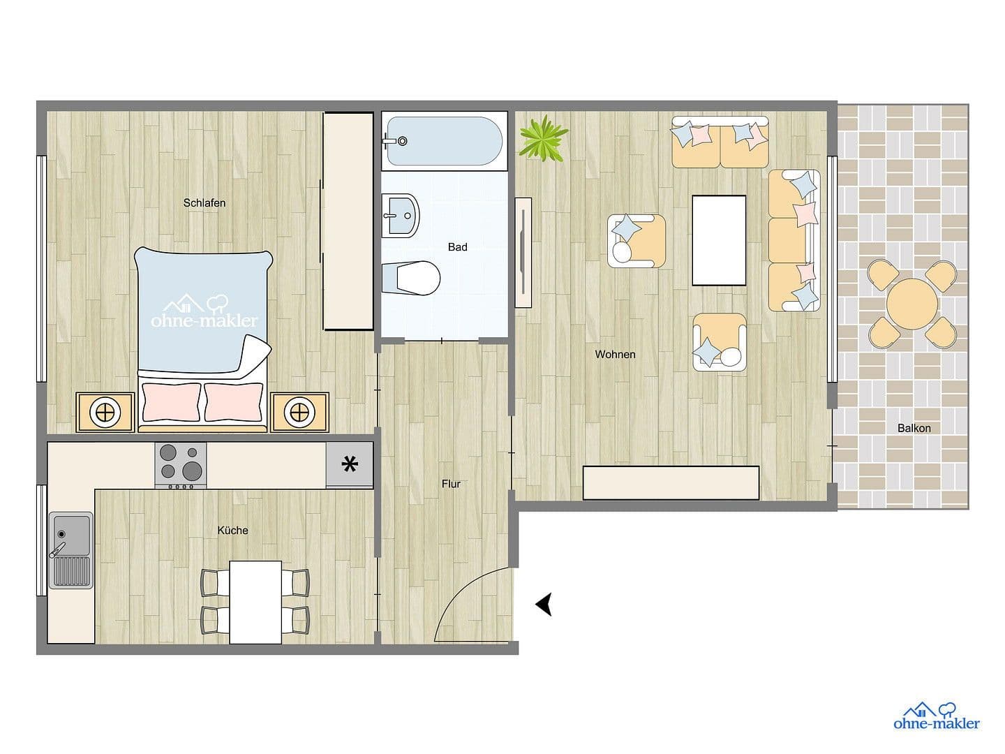 2 bedroom flat to rent, 54 m², Hohenzollernstraße 262, Mönchengladbach, North Rhine-Westphalia 2 bedroom flat to rent, 54 m², Hohenzollernstraße 262, Mönchengladbach, North Rhine-Westphalia