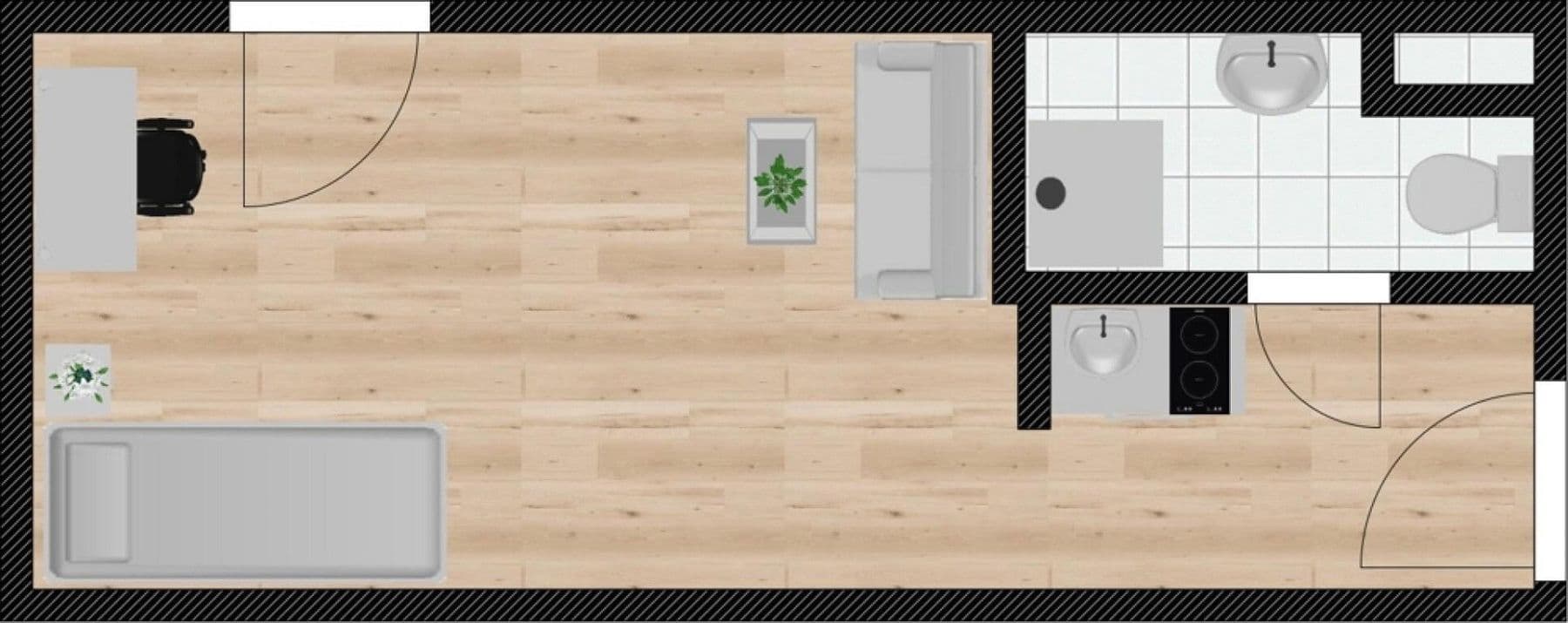 1 bedroom flat to rent, 20 m², Neuburger Straße 31a, Passau, Bavaria 1 bedroom flat to rent, 20 m², Neuburger Straße 31a, Passau, Bavaria