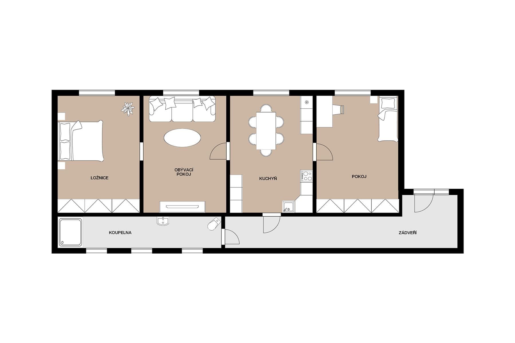 house for sale, 85 m², Krátká, Jesenice, Středočeský Region house for sale, 85 m², Krátká, Jesenice, Středočeský Region
