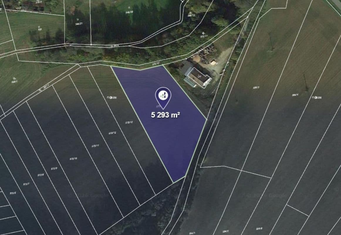 plot for sale, 5,293 m², Dačice, Jihočeský Region plot for sale, 5,293 m², Dačice, Jihočeský Region