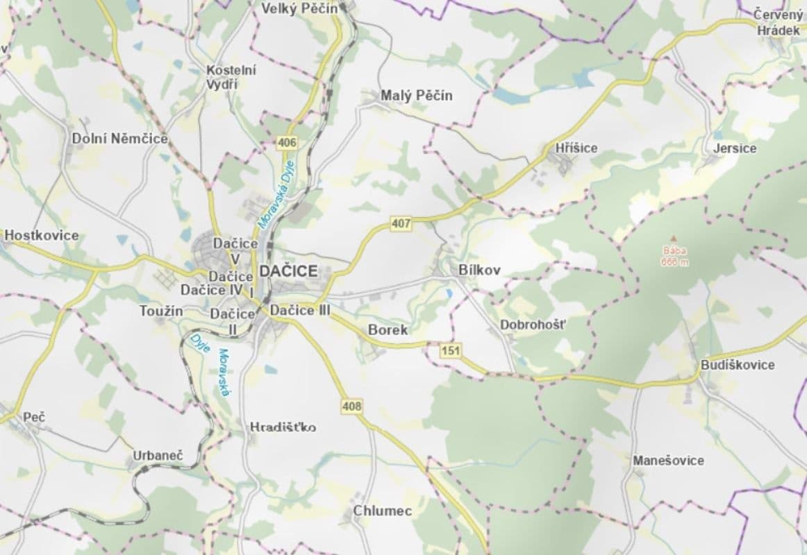 plot for sale, 5,293 m², Dačice, Jihočeský Region plot for sale, 5,293 m², Dačice, Jihočeský Region