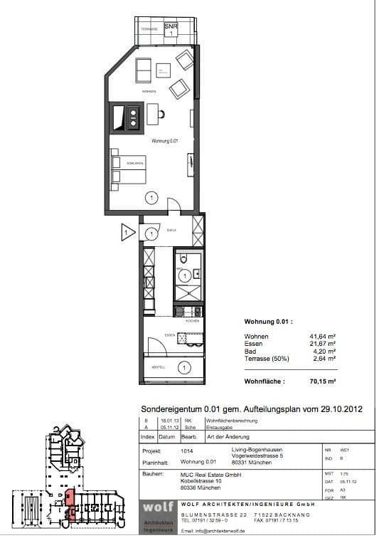 Studio flat to rent, 71 m², München, Bavaria Studio flat to rent, 71 m², München, Bavaria