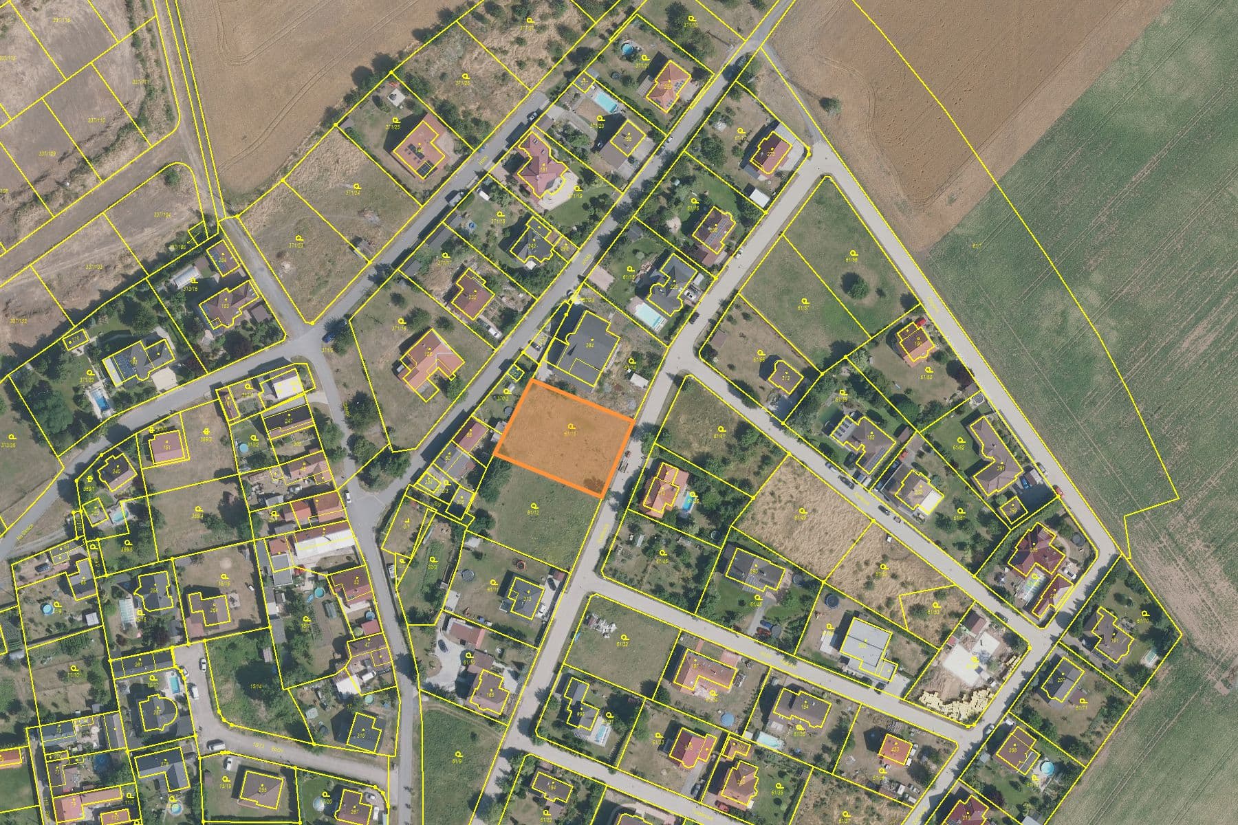 plot for sale, 1,240 m², Květinová, Čakovičky, Středočeský Region plot for sale, 1,240 m², Květinová, Čakovičky, Středočeský Region