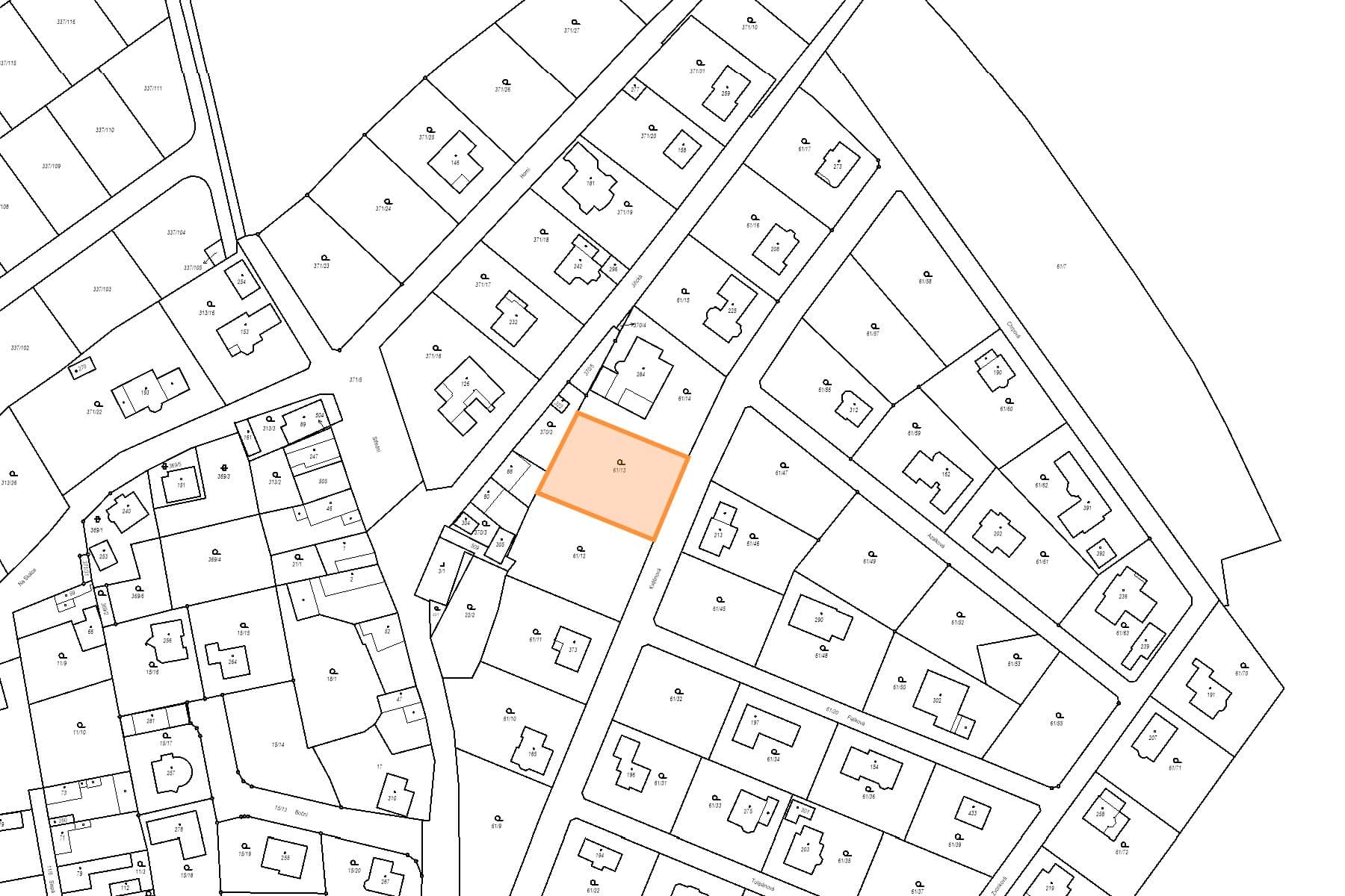 plot for sale, 1,240 m², Květinová, Čakovičky, Středočeský Region plot for sale, 1,240 m², Květinová, Čakovičky, Středočeský Region