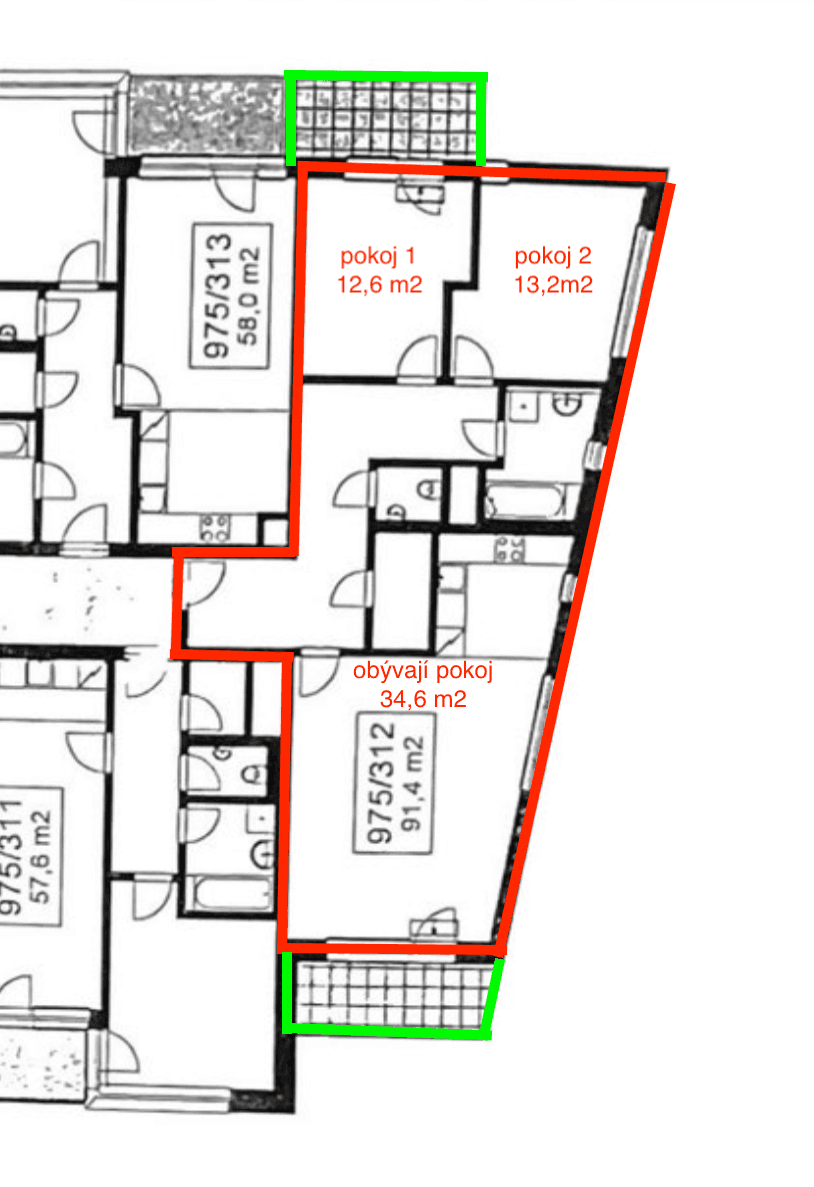 2 bedroom with open-plan kitchen flat to rent, 91 m², Pod Stolovou horou, Prague, Prague 2 bedroom with open-plan kitchen flat to rent, 91 m², Pod Stolovou horou, Prague, Prague