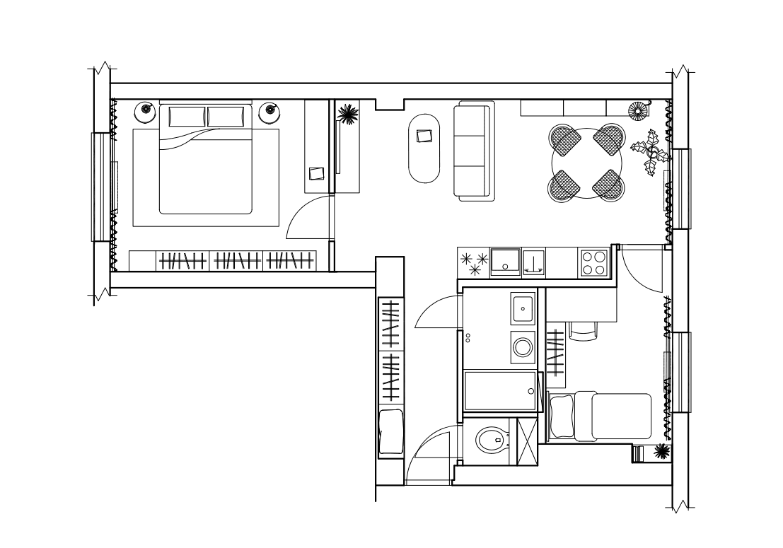 2 bedroom with open-plan kitchen flat to rent, 52 m², Národní, Trutnov, Královéhradecký Region 2 bedroom with open-plan kitchen flat to rent, 52 m², Národní, Trutnov, Královéhradecký Region