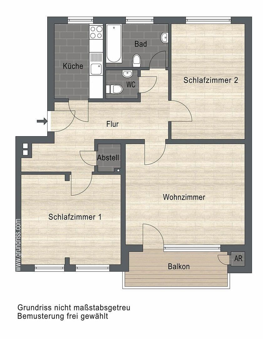 3 bedroom flat to rent, 88 m², Ludwig-Uhland-Weg 6, Geesthacht, Schleswig-Holstein 3 bedroom flat to rent, 88 m², Ludwig-Uhland-Weg 6, Geesthacht, Schleswig-Holstein