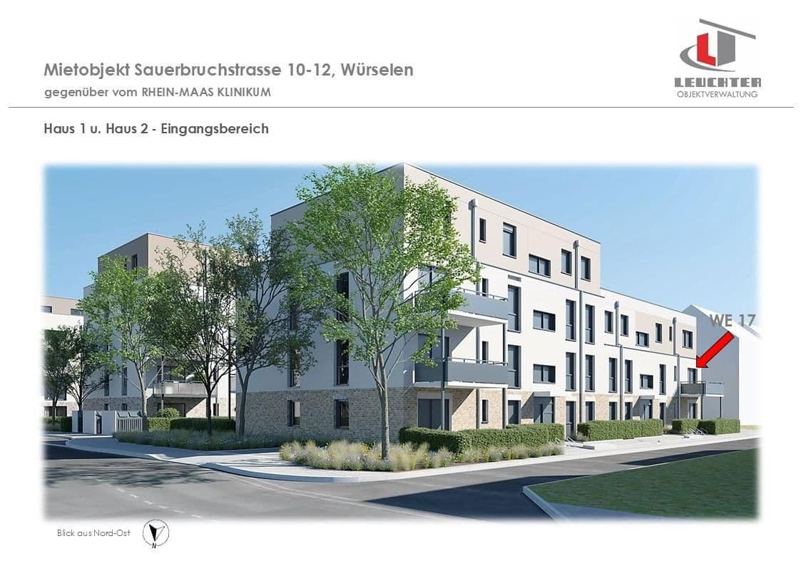 2 bedroom flat to rent, 56 m², Sauerbruchstraße 10-12, Würselen, North Rhine-Westphalia 2 bedroom flat to rent, 56 m², Sauerbruchstraße 10-12, Würselen, North Rhine-Westphalia
