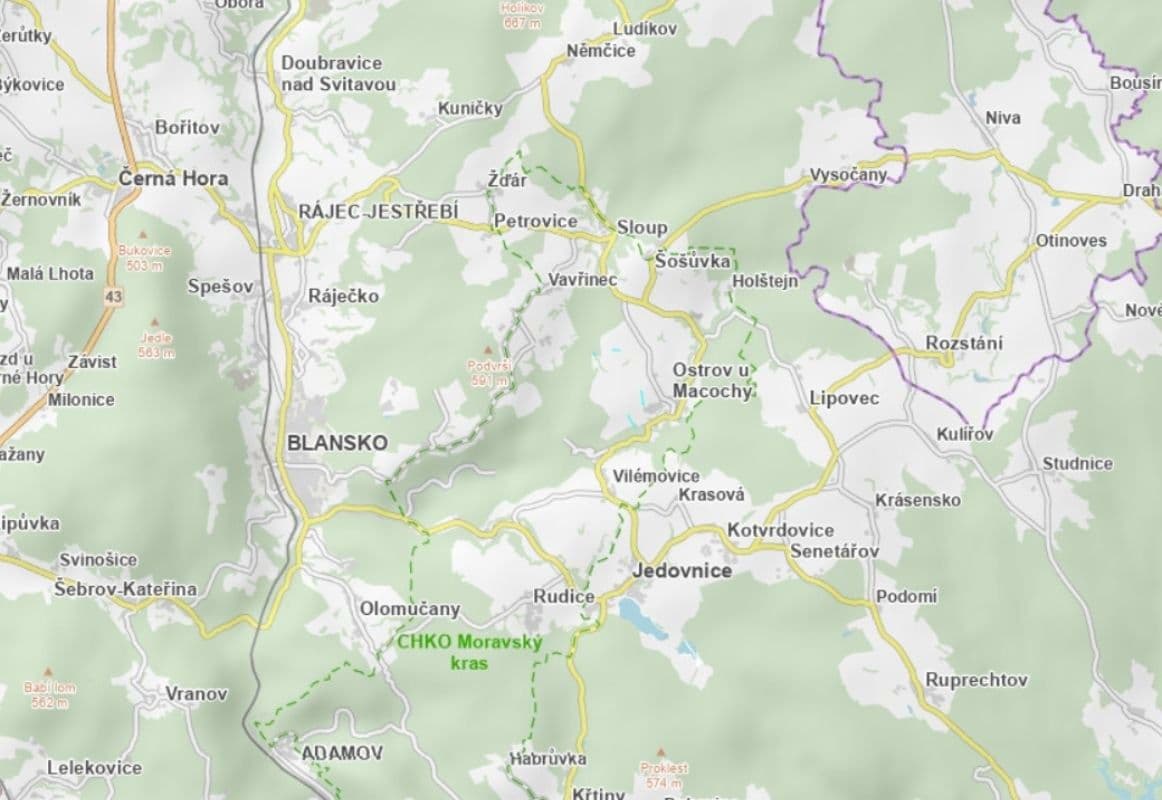 plot for sale, 6,676 m², Ostrov u Macochy, Jihomoravský Region plot for sale, 6,676 m², Ostrov u Macochy, Jihomoravský Region