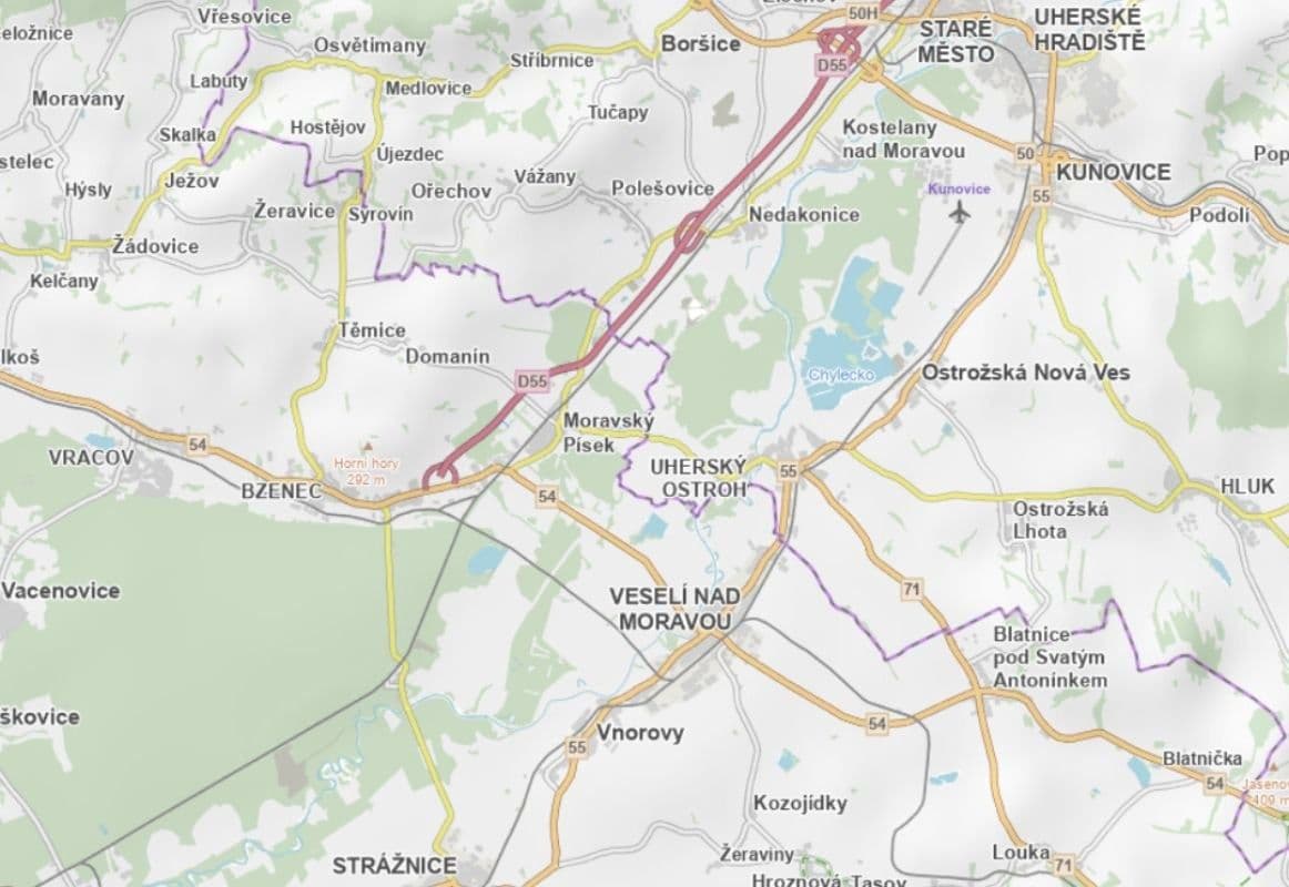 plot for sale, 1,524 m², Moravský Písek, Jihomoravský Region plot for sale, 1,524 m², Moravský Písek, Jihomoravský Region