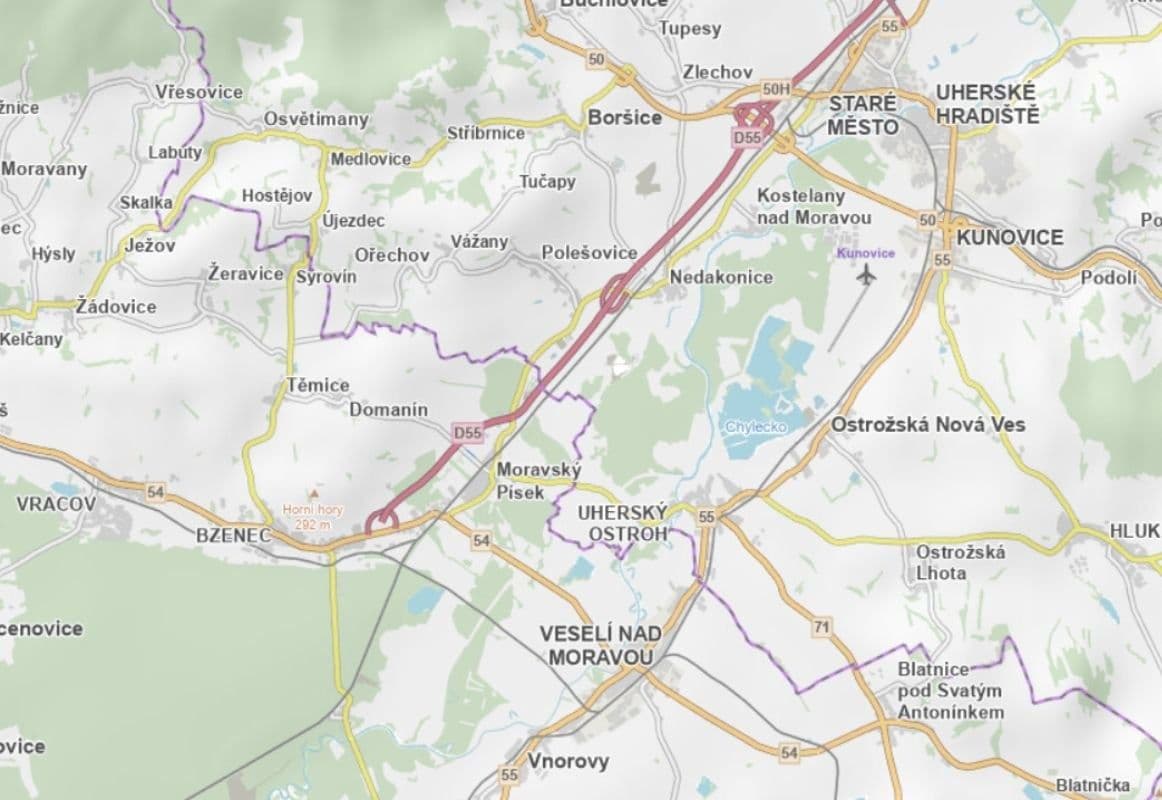 plot for sale, 1,154 m², Moravský Písek, Jihomoravský Region plot for sale, 1,154 m², Moravský Písek, Jihomoravský Region