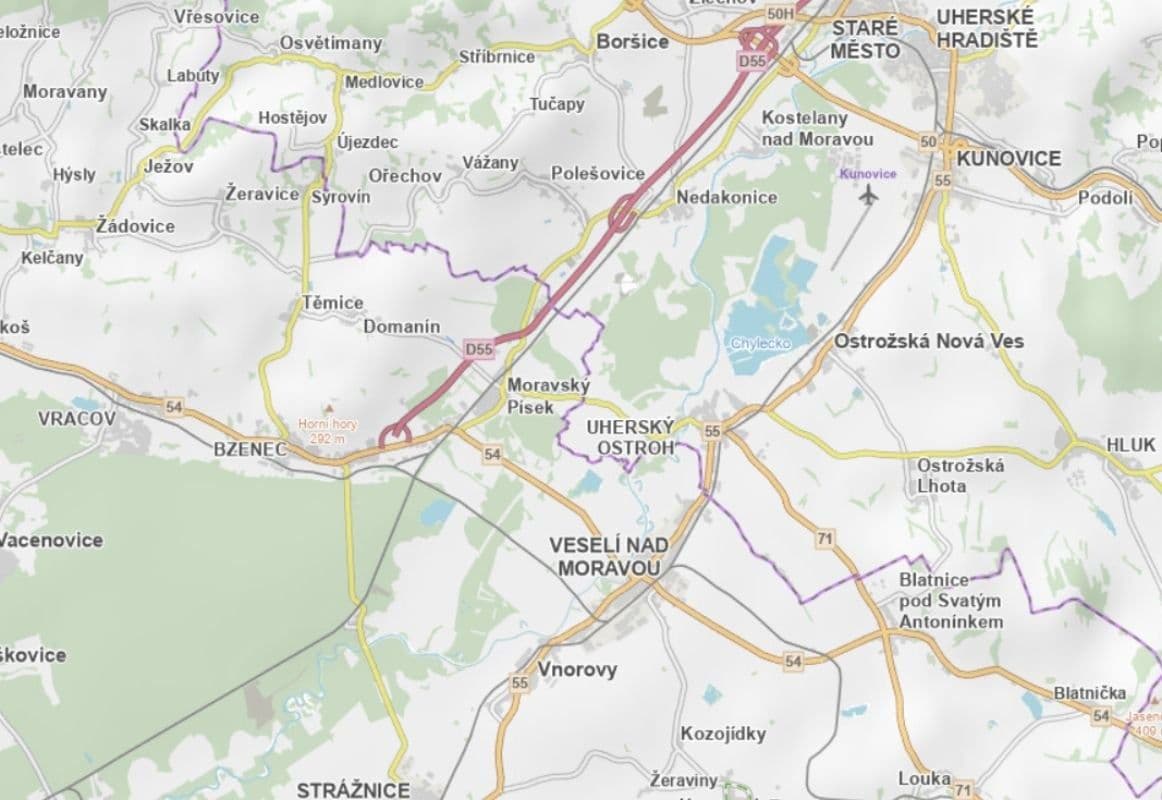 plot for sale, 1,000 m², Moravský Písek, Jihomoravský Region plot for sale, 1,000 m², Moravský Písek, Jihomoravský Region