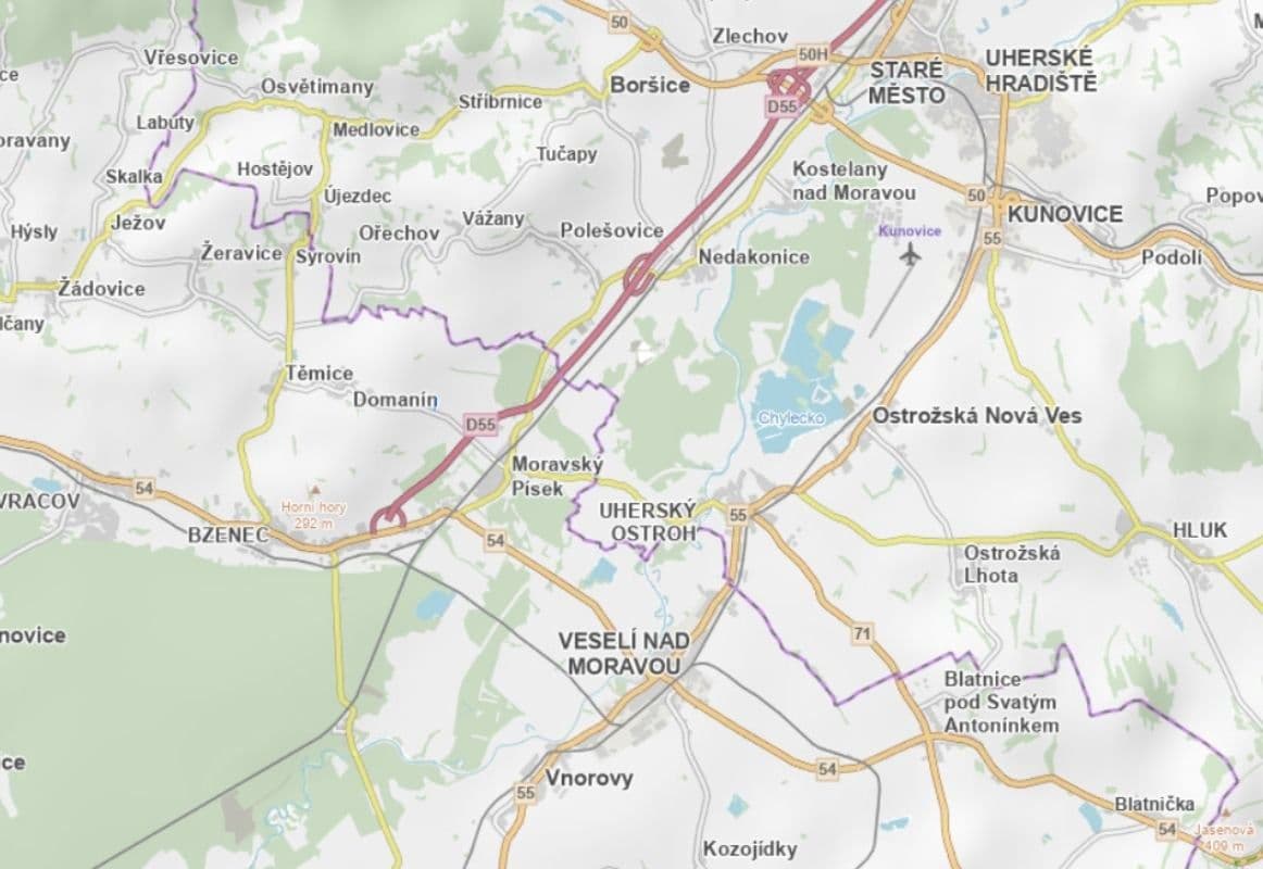 plot for sale, 995 m², Moravský Písek, Jihomoravský Region plot for sale, 995 m², Moravský Písek, Jihomoravský Region