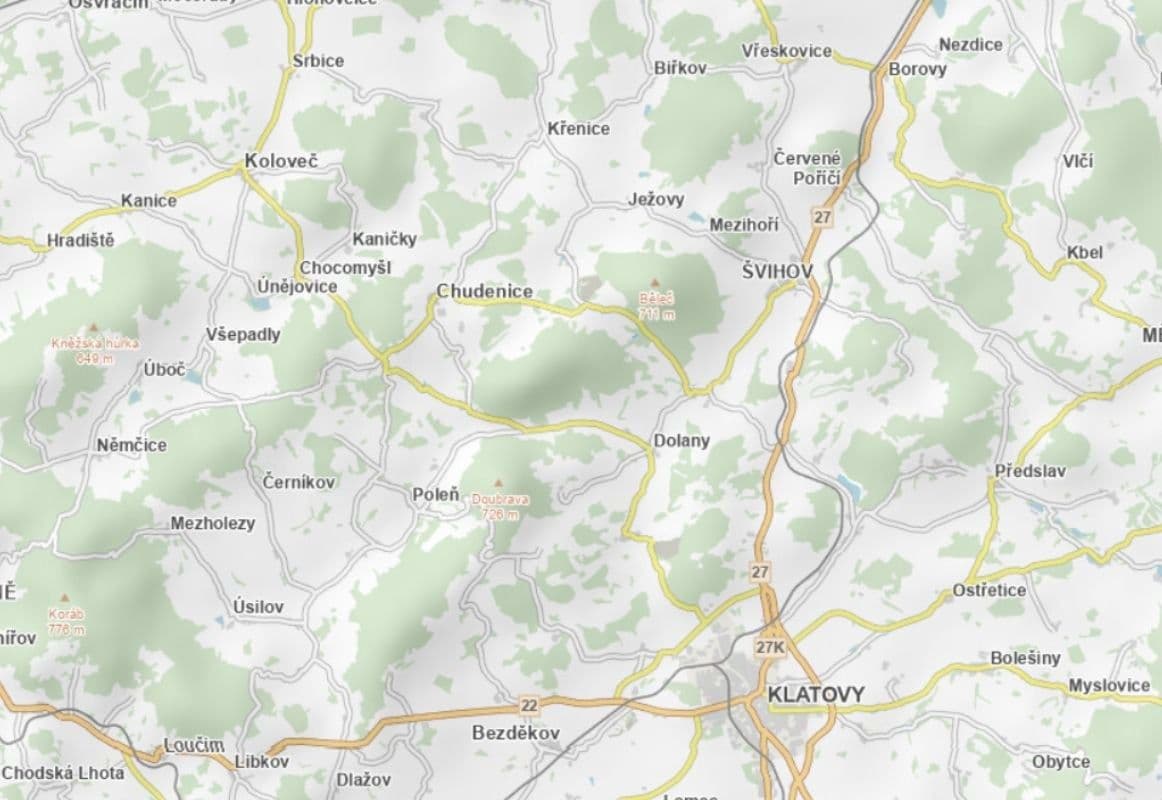 plot for sale, 3,171 m², Ježovy, Plzeňský Region plot for sale, 3,171 m², Ježovy, Plzeňský Region