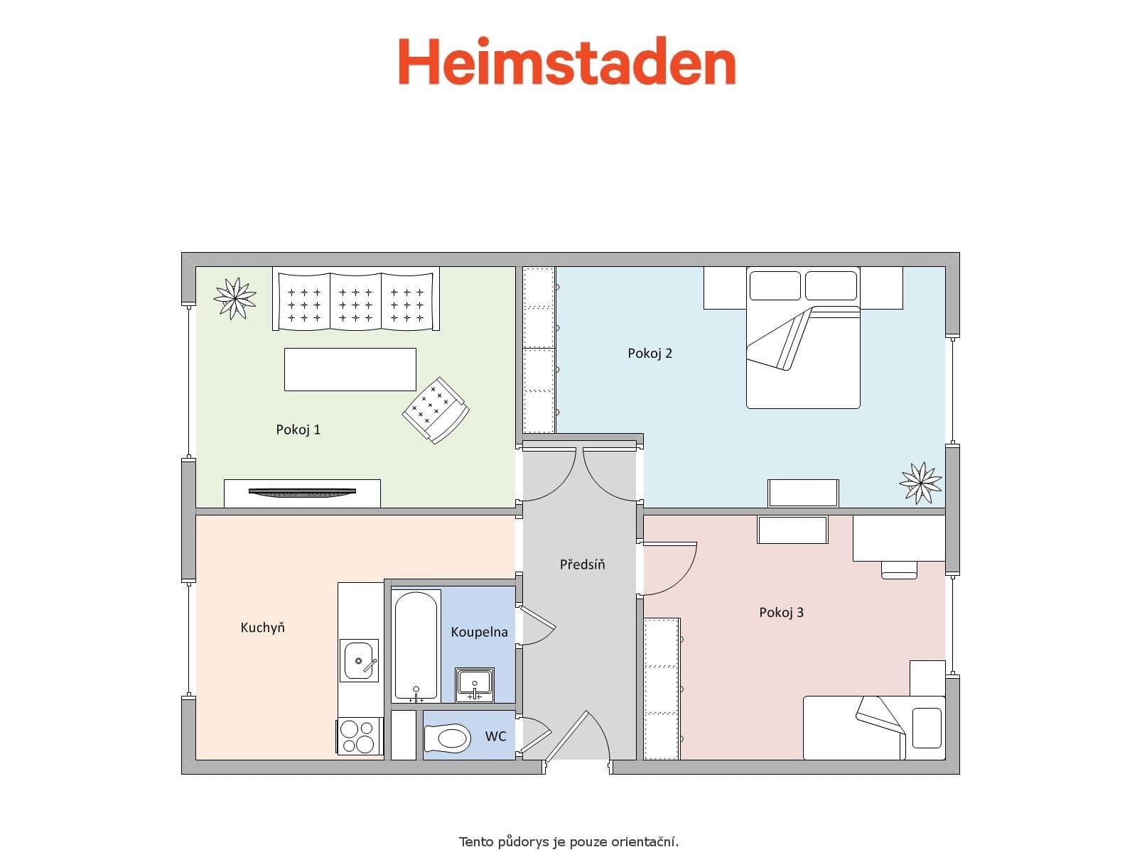 3 bedroom flat to rent, 72 m², Slovenská, Karviná, Moravskoslezský Region 3 bedroom flat to rent, 72 m², Slovenská, Karviná, Moravskoslezský Region